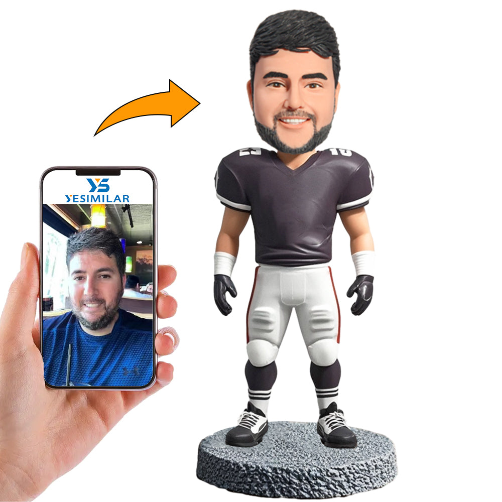 Handmade Male Football Lover Custom Bobbleheads