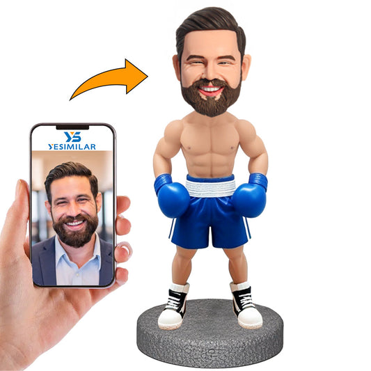 Handmade Sexy Male Boxer Fitness Man Custom Bobbleheads