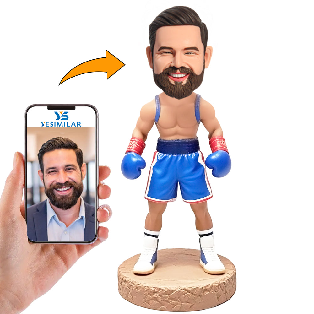 Handmade Strong Male Boxer Fitness Man Custom Bobbleheads