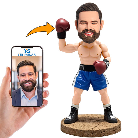 Handmade Male Boxing Champion Custom Bobbleheads