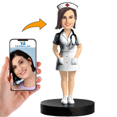 Beautiful Female Nurse Custom Bobbleheads