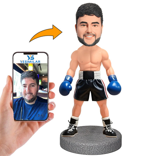 Handmade Male Shirtless Boxer Custom Bobbleheads