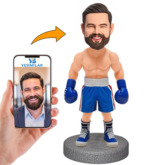 Handcraft Cool Strong Male Boxer Custom Bobbleheads