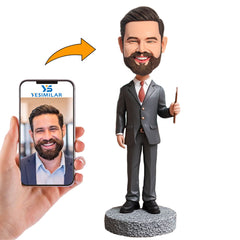 Handcraft University Male Teacher Custom Bobbleheads