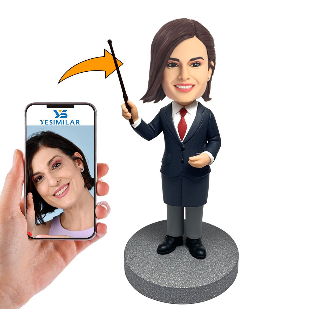 Handcraft Female Director of Studies Custom Bobbleheads