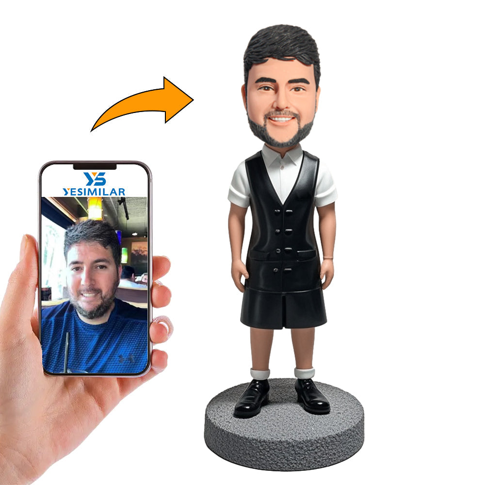 Handcraft Handsome Male Barber Custom Bobbleheads