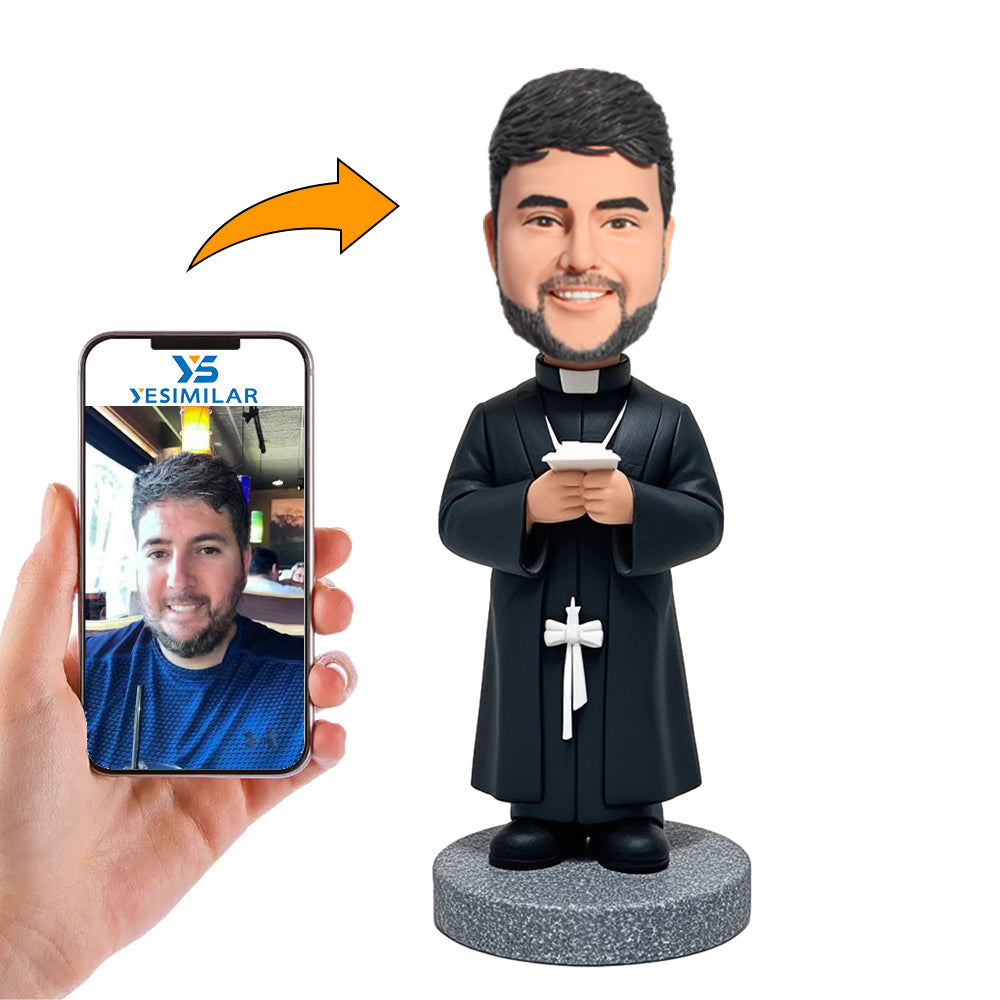 Handcraft Male Pastor Custom Bobbleheads Gifts for Him