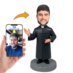 Handcraft Pastor Speaking Priest Custom Bobbleheads