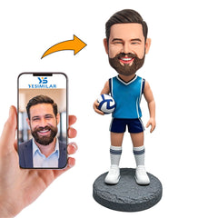 Handcraft Male Volleyball Player Custom Bobbleheads