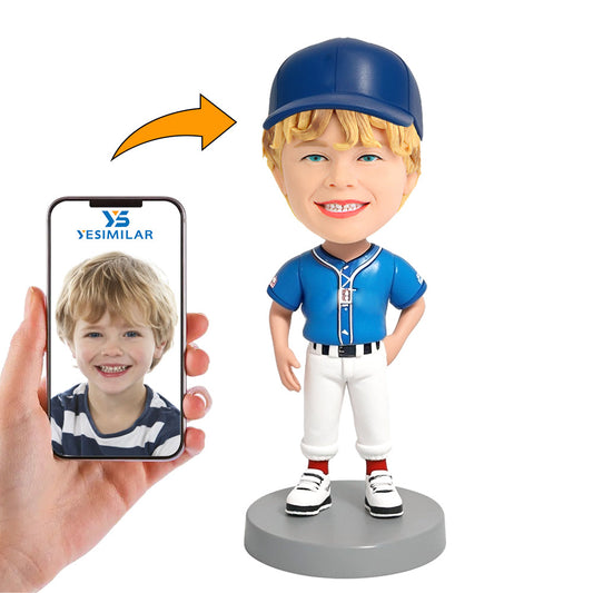 Handcraft White Pants Kid Baseball Player Custom Bobbleheads