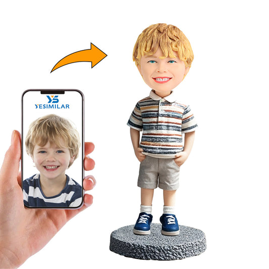 Handcraft Child in Casual Clothes Custom Bobbleheads