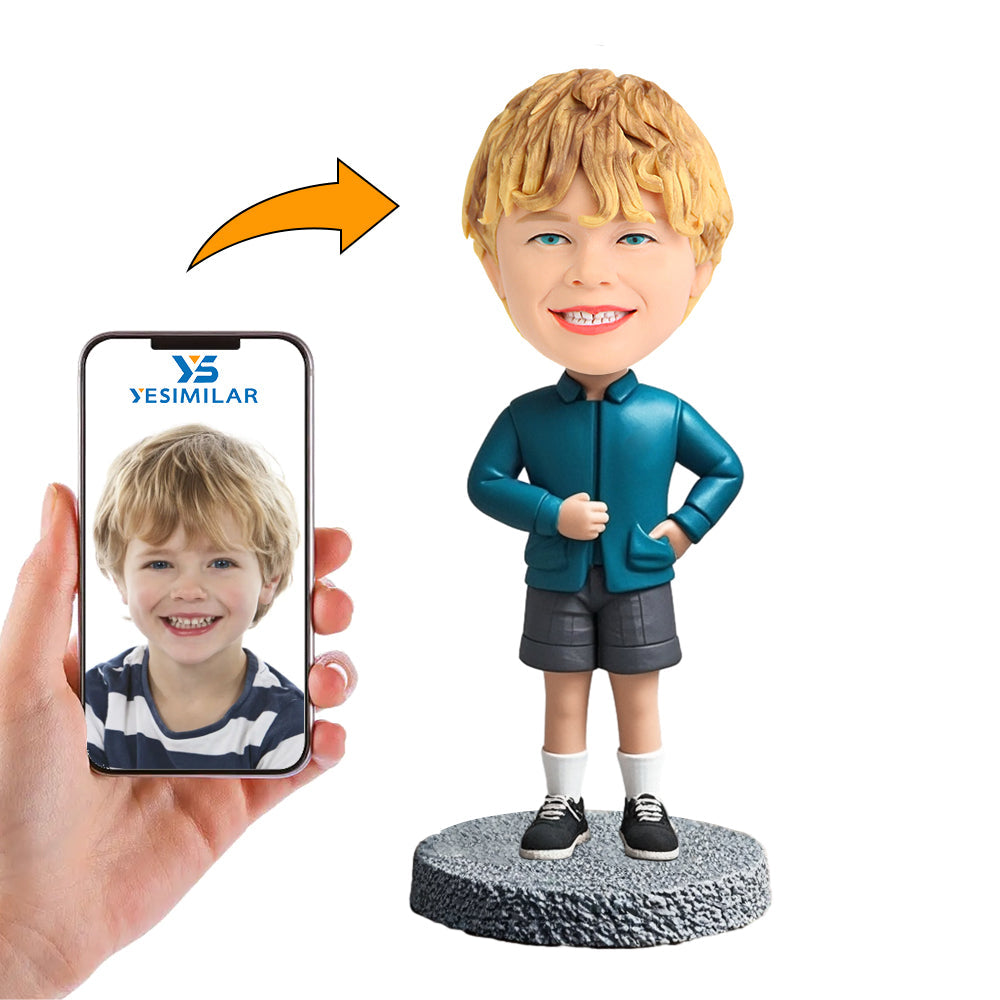 Handcraft Boy with Hands on Waist Custom Bobbleheads