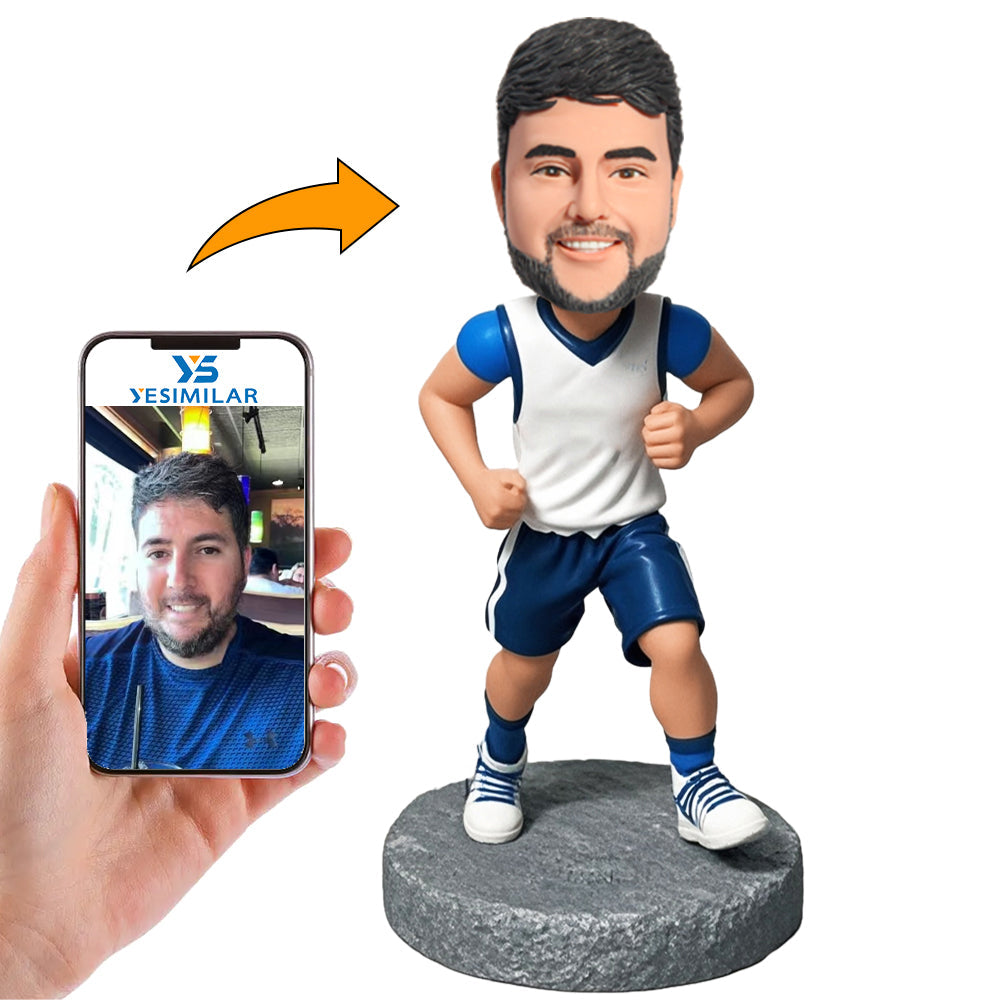 Handcraft Man Running Sports Man Custom Bobbleheads