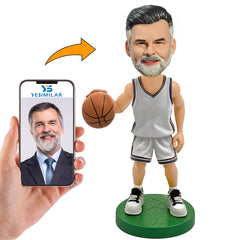 Handcraft Old Man Basketball Player Custom Bobbleheads