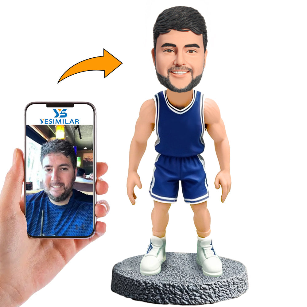 Handcraft Basketball Fans in Sportswear Custom Bobbleheads