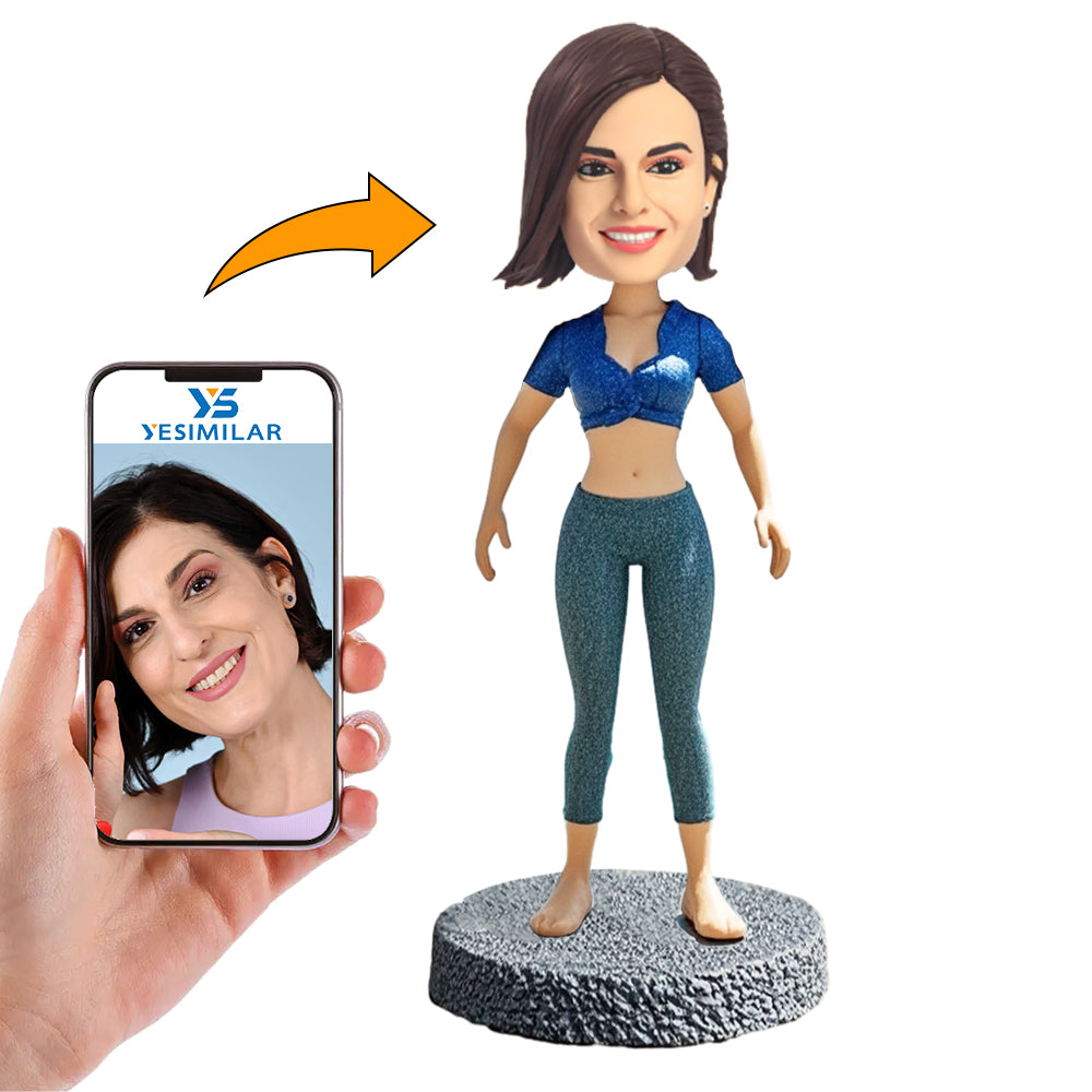 Handcraft Sexy Woman in Tights Custom Bobbleheads