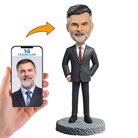 Handcraft Lawyer with Red Tie Custom Bobbleheads