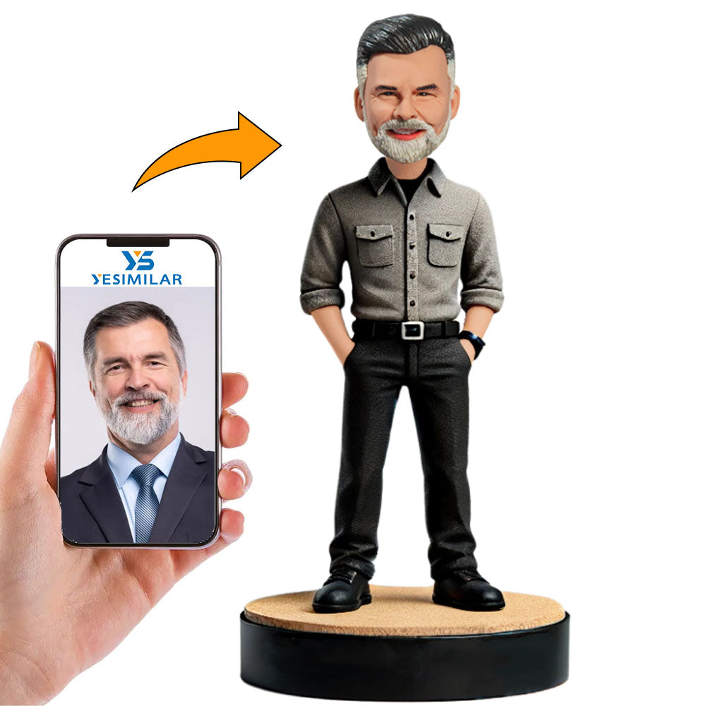 Black Pants Business Man Custom Bobbleheads