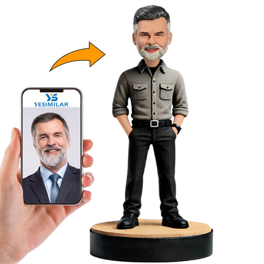 Black Pants Business Man Custom Bobbleheads