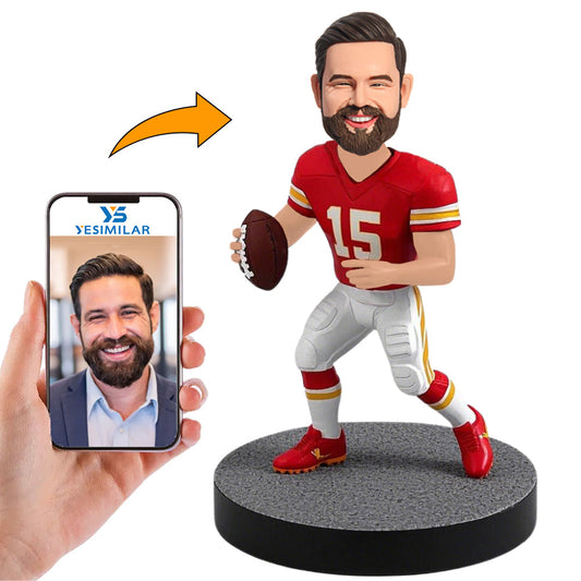 Handcraft Kansas City Chiefs Football Player Fans Custom Bobbleheads