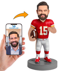 Handcraft Football Player Kansas City Chiefs Custom Bobbleheads