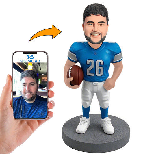 Handcraft Detroit Lions Football Player Custom Bobbleheads