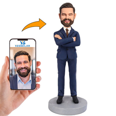 Businessman Custom Bobbleheads Gifts for Him