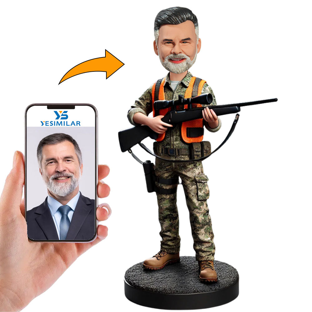 Hunter with Gun Custom Bobbleheads