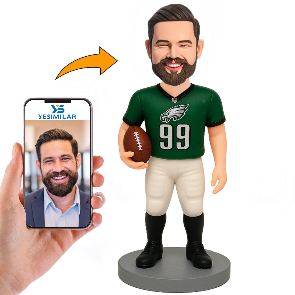Handcraft Philadelphia Eagles Football Player Custom Bobbleheads
