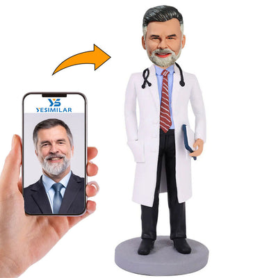 Doctor with Stethoscope Custom Bobbleheads