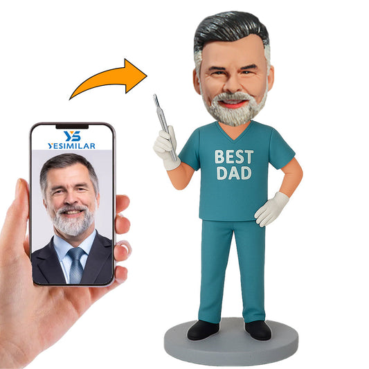 Handcraft Best Dad Surgeon Custom Bobbleheads
