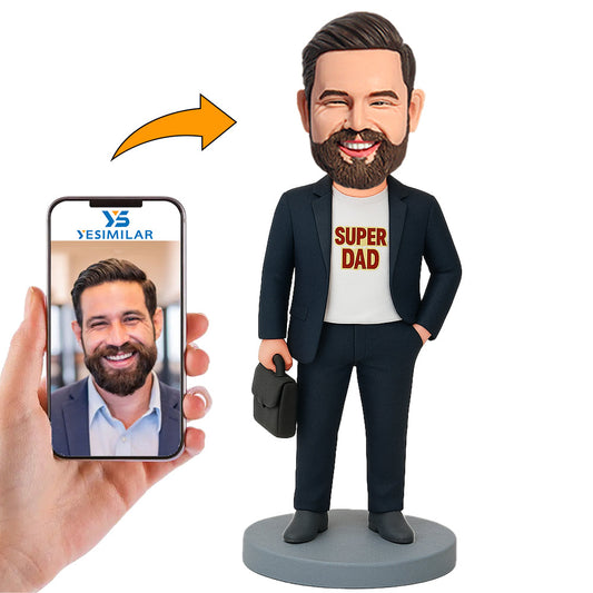 Handcraft Super Boss Dad Carrying Bag Custom Bobbleheads