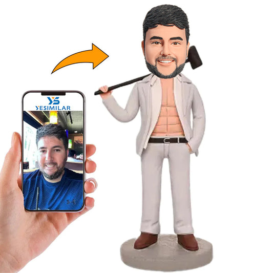 Handcraft Man with Hammer Custom Bobbleheads