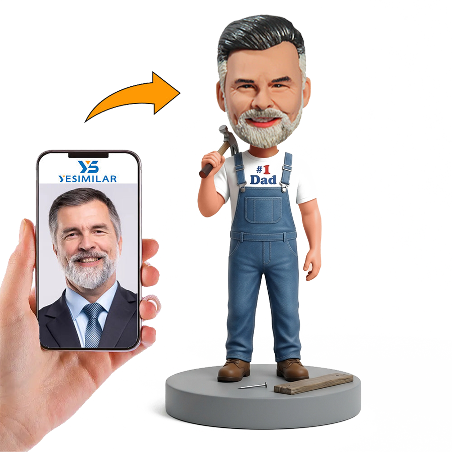 Mechanic Dad Male Custom Bobbleheads