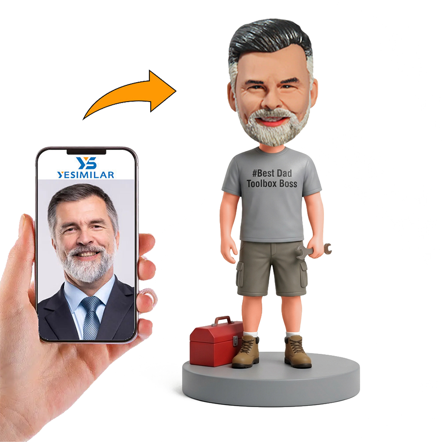 Auto Repair Mechanic Male Custom Bobbleheads