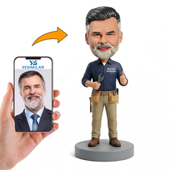 Car Repair Dad Male Custom Bobbleheads