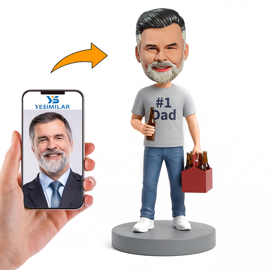 Beer Lover Dad Male Custom Bobbleheads