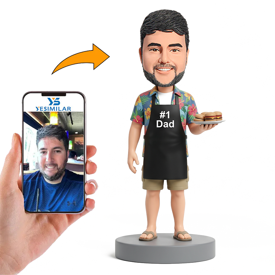 Weekend Casual Dad Male Custom Bobbleheads