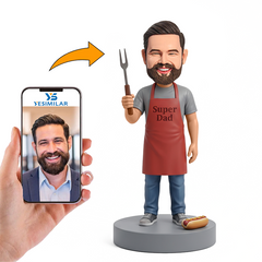 Casual Outfit Dad Male Custom Bobbleheads