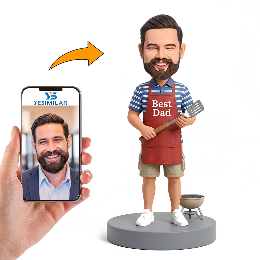 Everyday Casual Dad Male Custom Bobbleheads