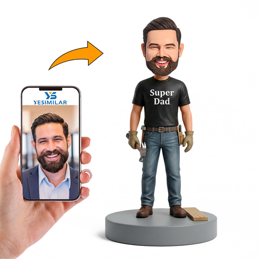 Handyman Mechanic Male Custom Bobbleheads