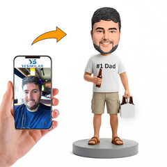 Weekend Beer Dad Male Custom Bobbleheads