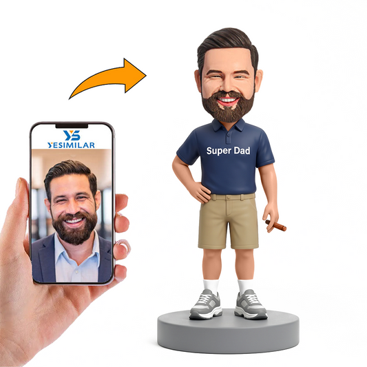 Relaxed Smoker Male Custom Bobbleheads