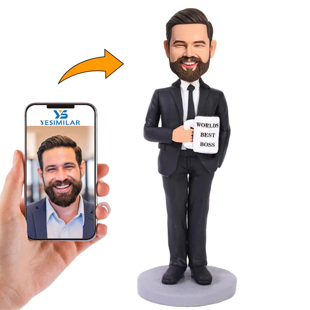 WORLD'S BEST BOSS Custom Bobbleheads