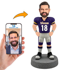Minnesota Vikings Fans Football Player Custom Bobbleheads