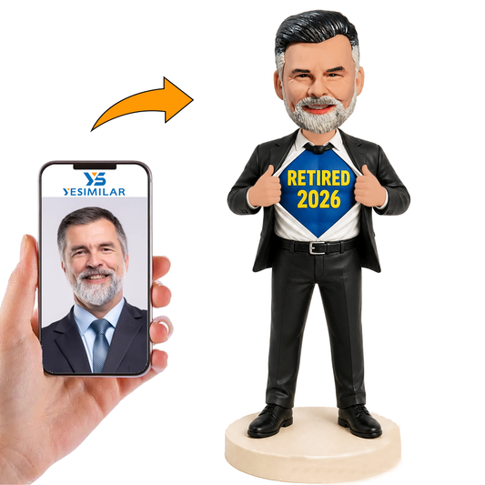 Super Business Man Retired 2026 Custom Bobbleheads