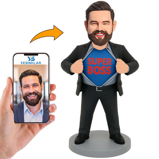 Super Boss Wearing Suit Custom Bobbleheads