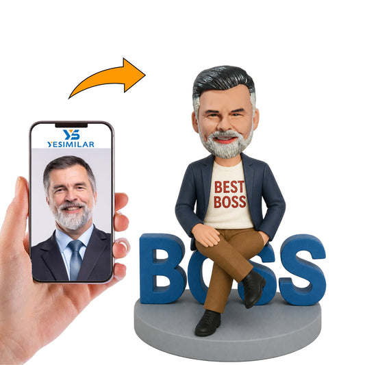 Best Boss Sitting on Boss Custom Bobbleheads