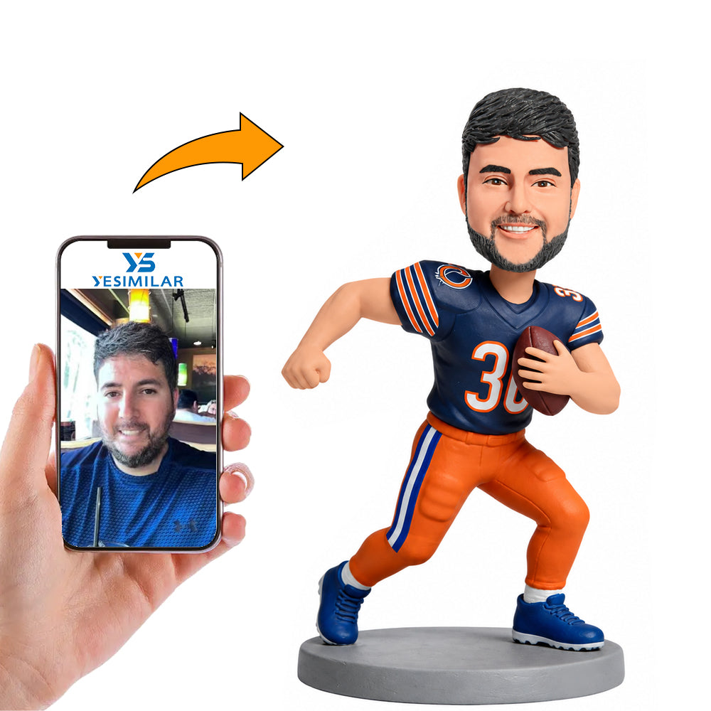 Chicago Bears Football Player Number 30 Custom Bobbleheads