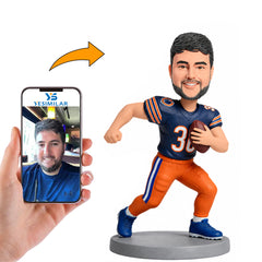 Chicago Bears Football Player Number 30 Custom Bobbleheads